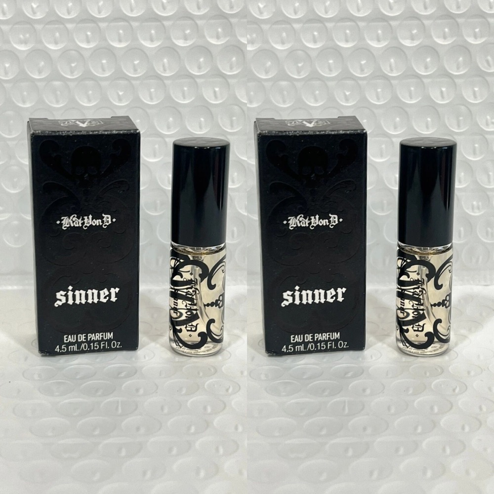 KVD Lot 2x KAT VON D SINNER Deluxe Travel Size (4.5ml/.15oz) NEW